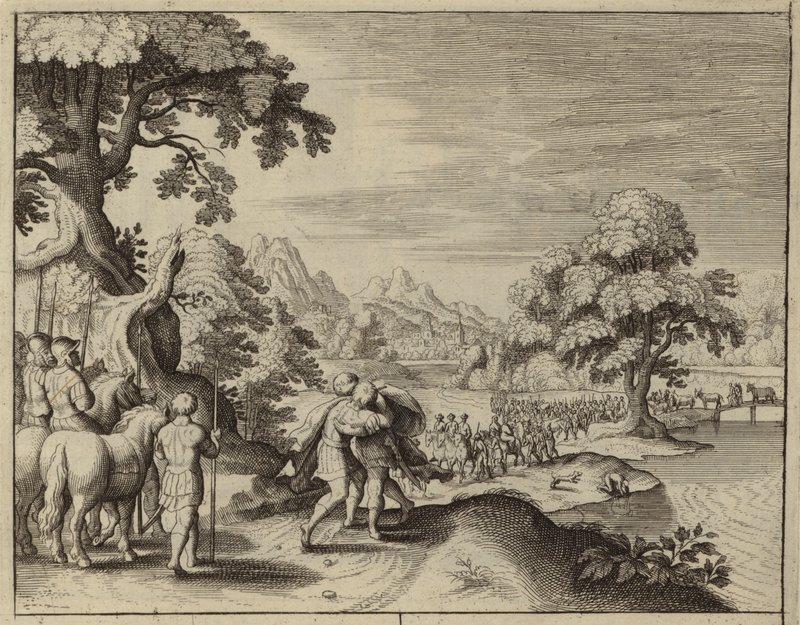 Reconciliation of Jacob and Esau by European School