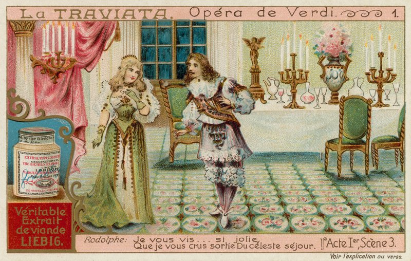 Rodolphe Declares His Love for Violetta by European School