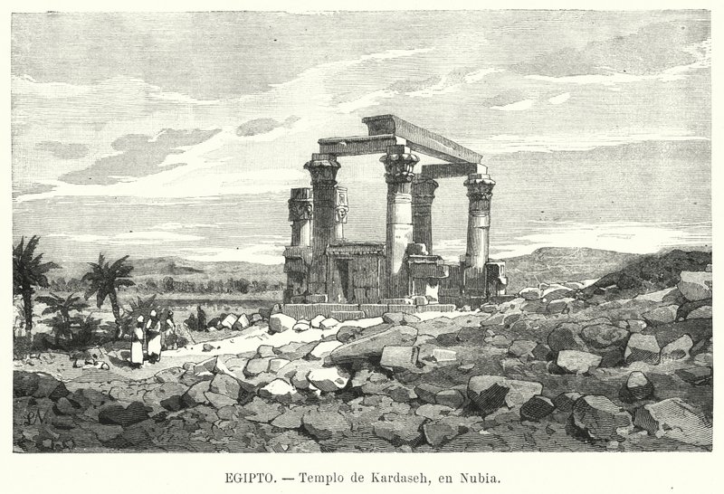 Roman Kiosk of Qertassi, Nubia by European School
