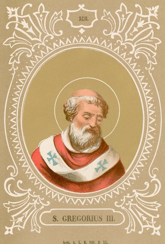 S Gregorius III by European School