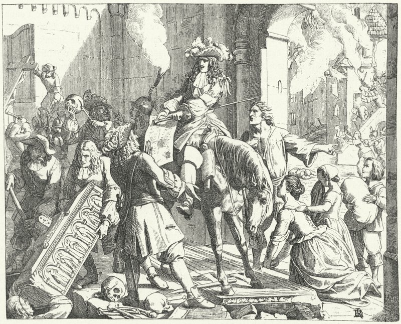 The French invade the Palatinate by European School
