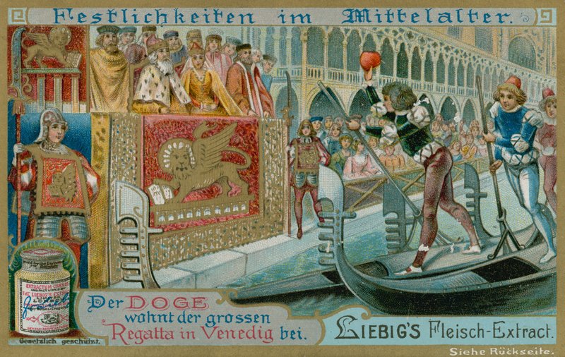 The Great Regatta in Venice by European School