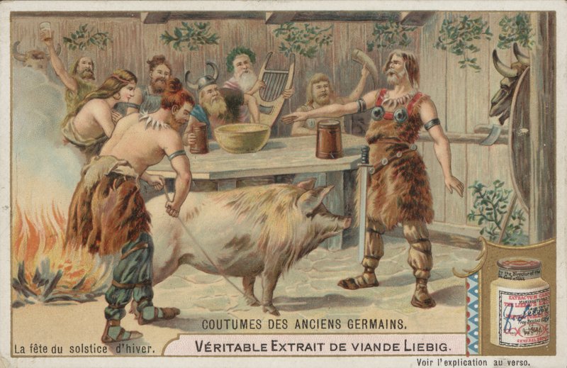 The feast of the winter solstice by European School