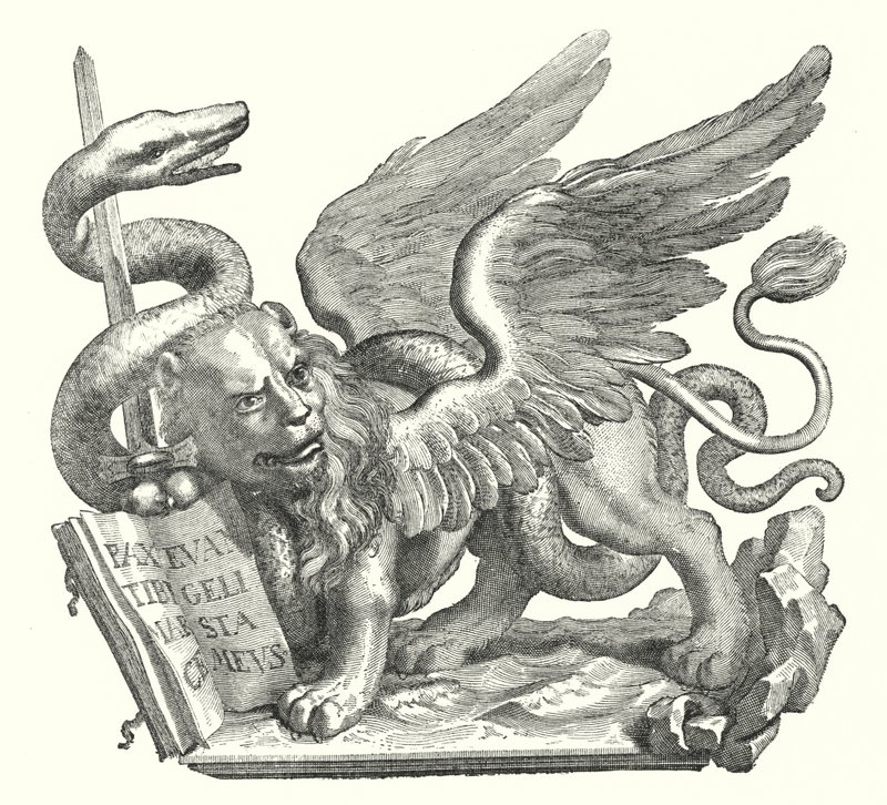 The lion of Venice by European School
