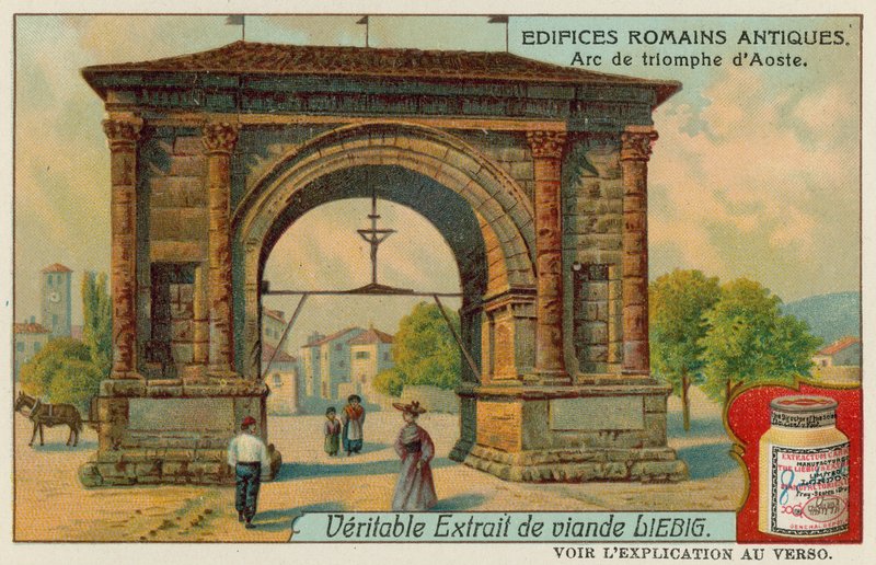 Triumphal Arch of Augustus in Aosta by European School