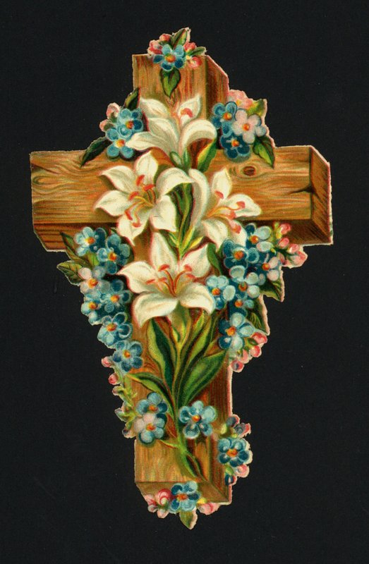Victorian scraps: Holy cross by European School