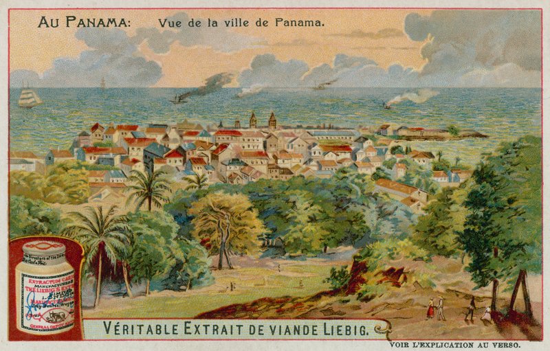 View of a Town in Panama by European School