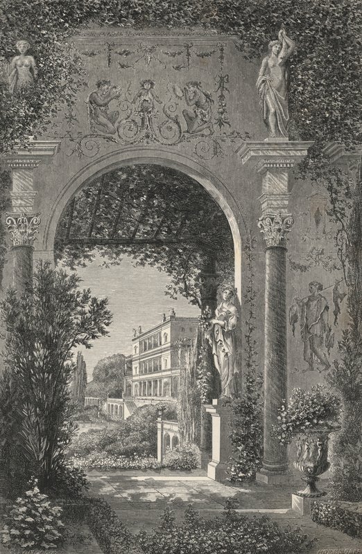 Roman Villa in the Time of Augustus by European School