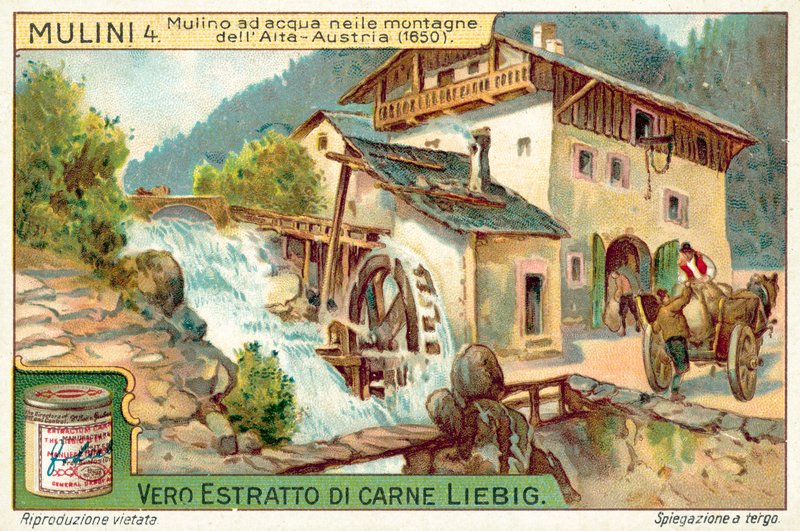 Watermill in the mountains of Upper Austria by European School