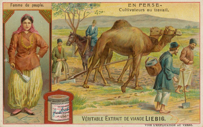 Woman and Farmers at Work by European School