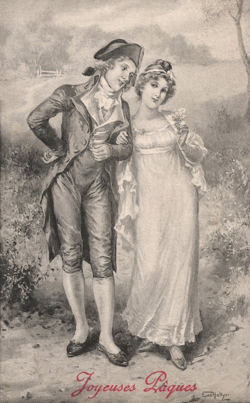 Flirting Couple by Eva Hollyer