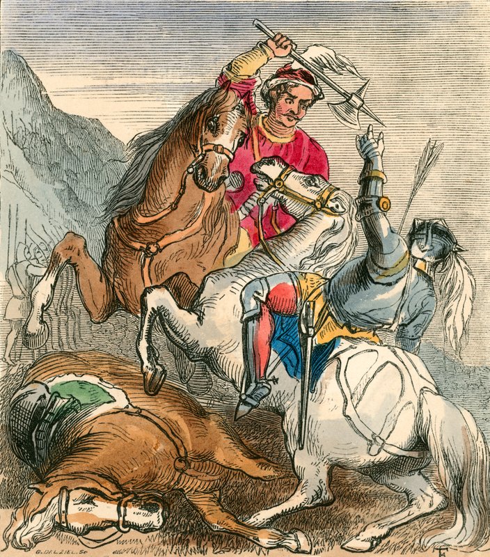 Death of Earl Douglas by F. Tayler