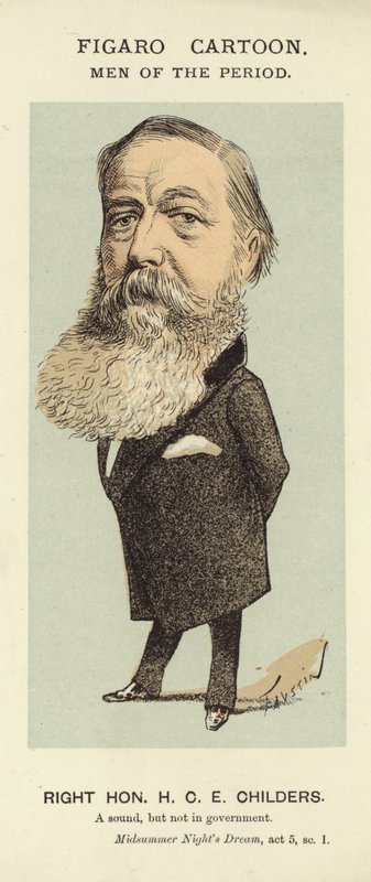 Portrait of H C E Childers by Faustin