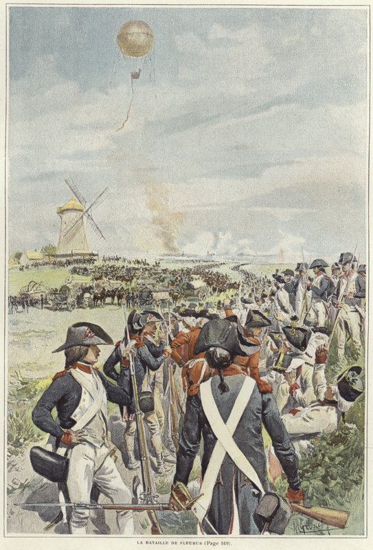 Battle of Fleurus by Felicien baron de Myrbach Rheinfeld