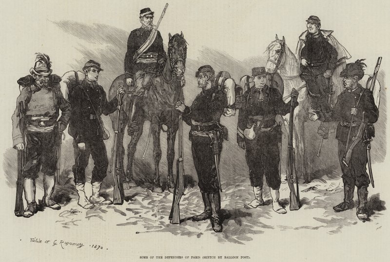 Some of the Defenders of Paris by Felix Regamey
