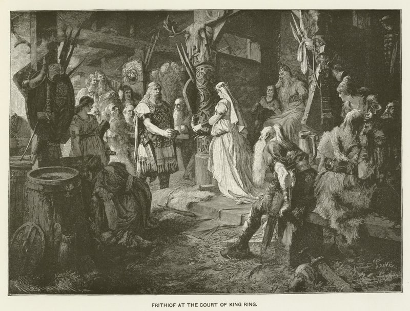 Frithiof at the Court of King Ring by Ferdinand Leeke