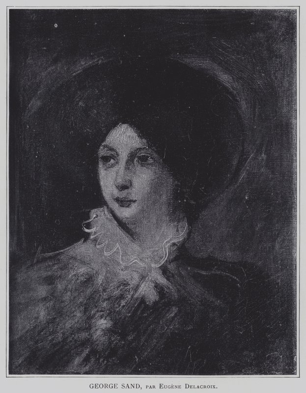 George Sand by Ferdinand Victor Eugene Delacroix