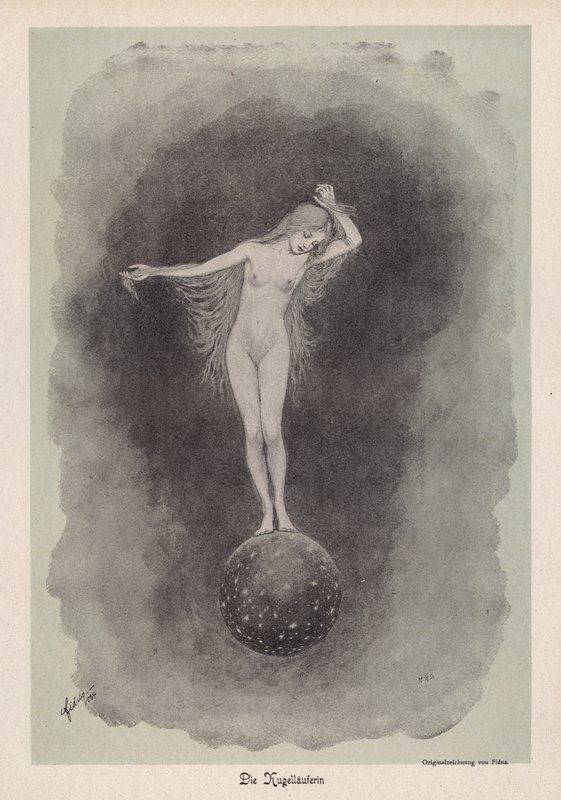 The Ball Runner by Fidus