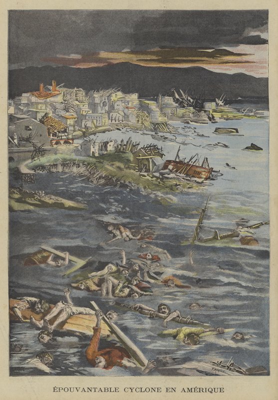 Appalling Hurricane in America by Fortune Louis Meaulle
