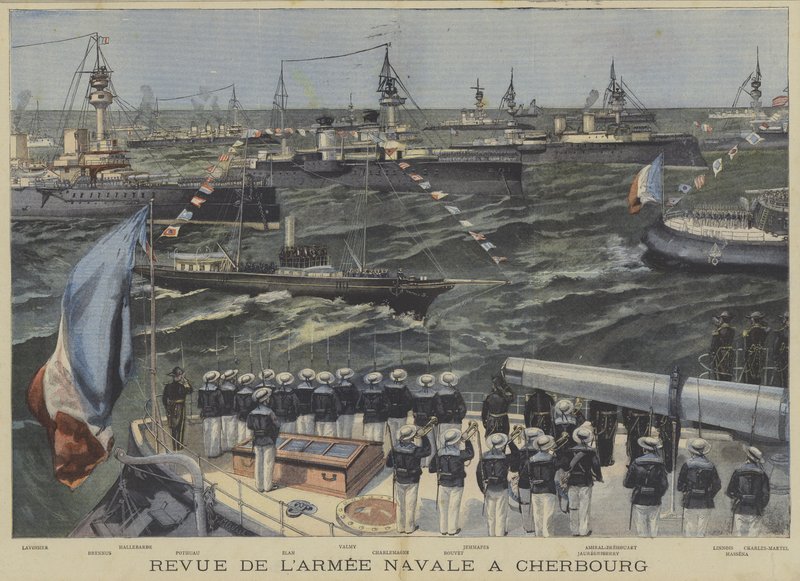 French Navy Review off Cherbourg by Fortune Louis Meaulle