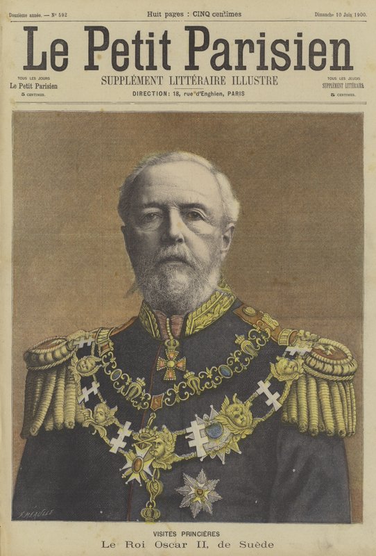 Oscar II, King of Sweden by Fortune Louis Meaulle