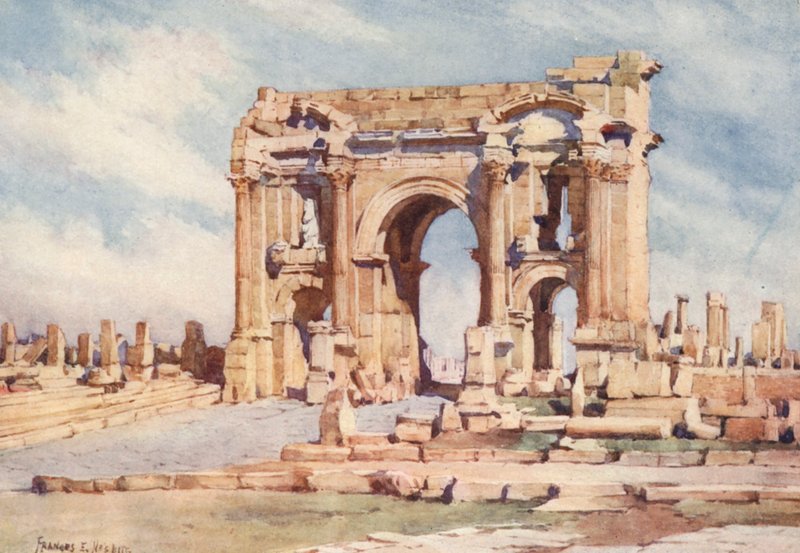 The Arch of Trajan, Timgad by Frances Nesbitt