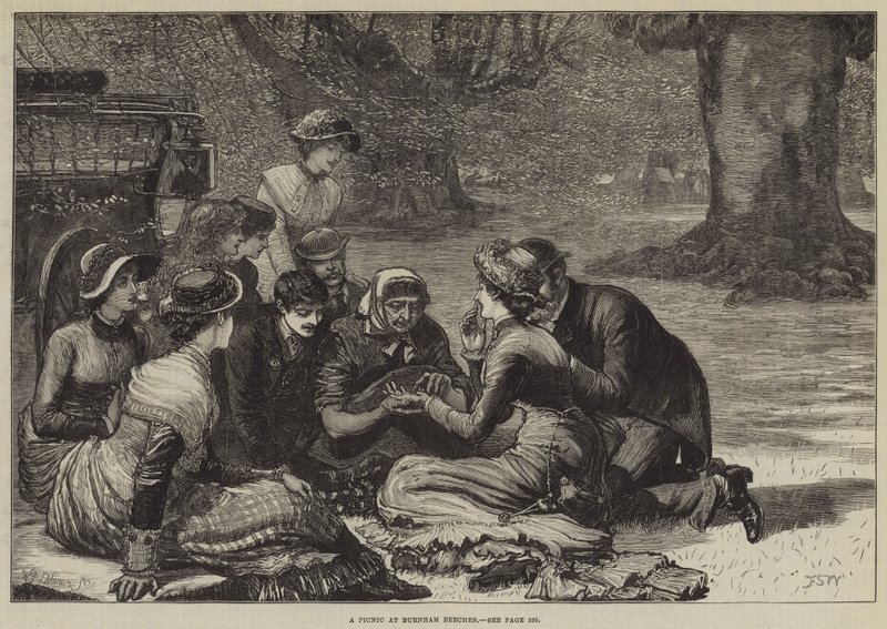 A Picnic at Burnham Beeches by Francis S. Walker