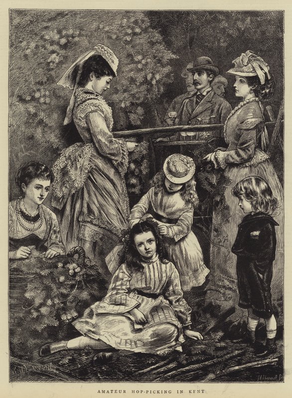 Amateur Hop-Picking in Kent by Francis Wilfred Lawson
