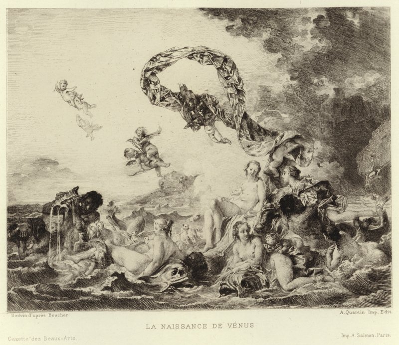 The Birth of Venus by Francois (after) Boucher