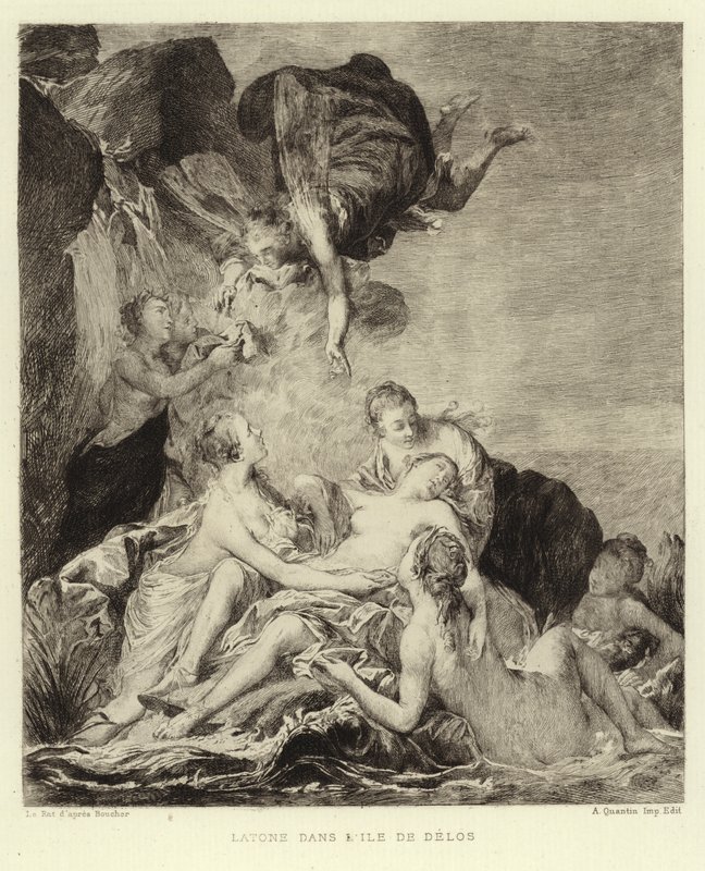 Latona in the Island of Delos by Francois (after) Boucher