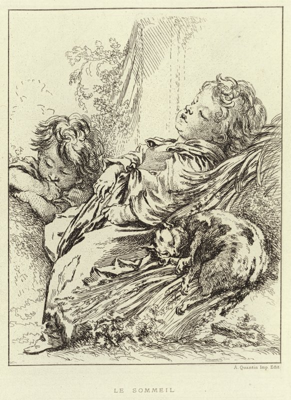 The Sleep by Francois (after) Boucher