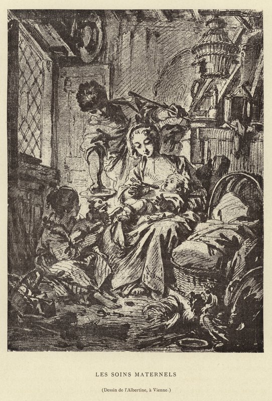 Maternal Care by Francois (after) Boucher