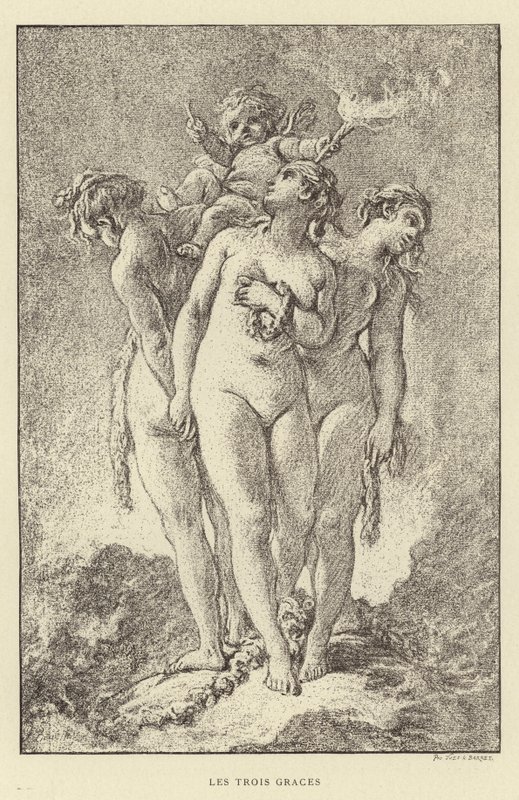 The Three Graces by Francois (after) Boucher
