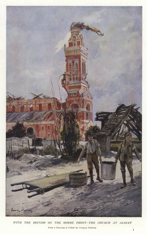With the British on the Somme Front by Francois Flameng
