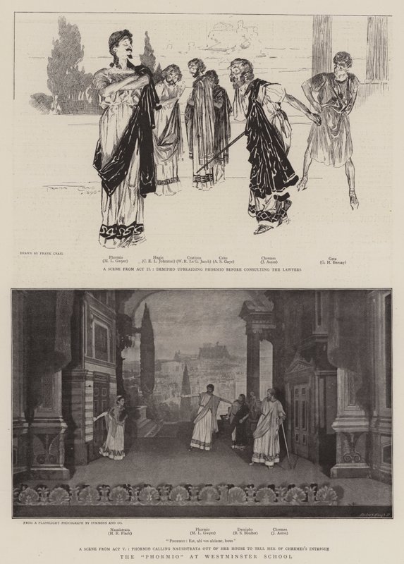 The Phormio at Westminster School by Frank Craig