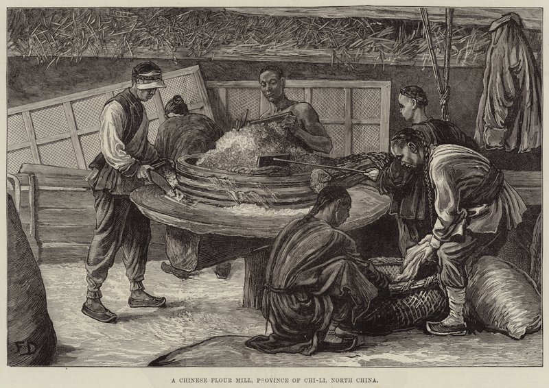 A Chinese Flour Mill, Province of Chi-Li, North China by Frank Dadd