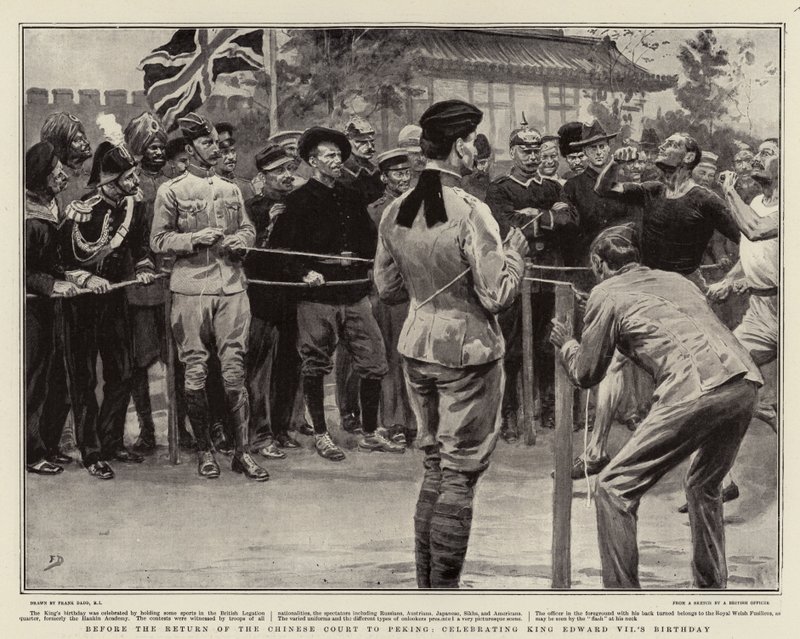 Before the Return of the Chinese Court to Peking, celebrating King Edward VII