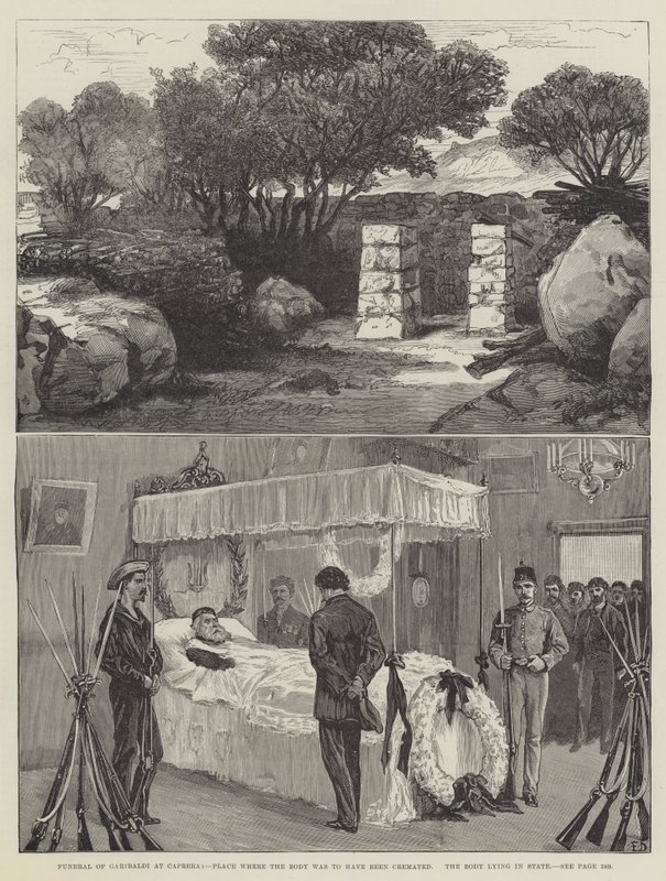 Funeral of Garibaldi at Caprera by Frank Dadd