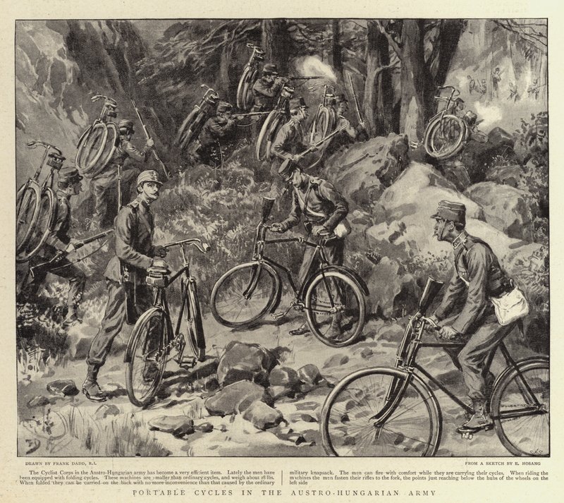 Portable Cycles in the Austro-Hungarian Army by Frank Dadd