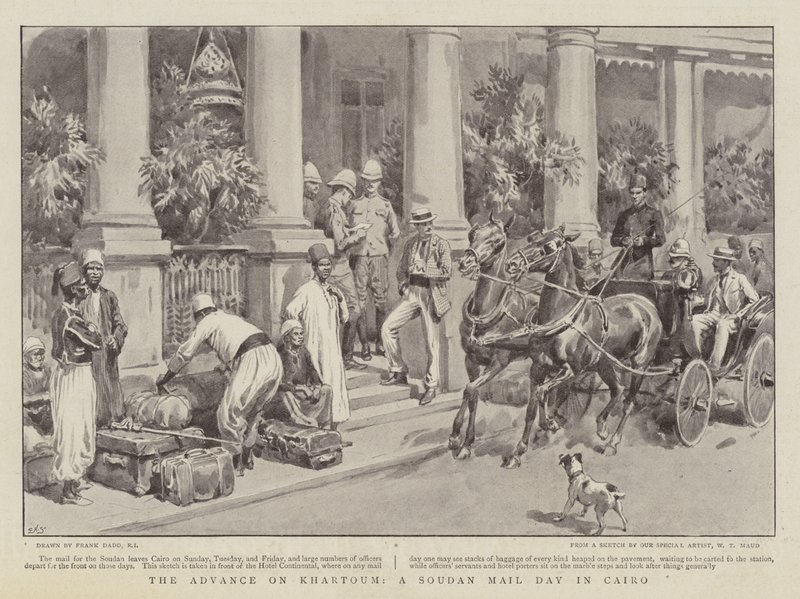 The Advance on Khartoum, a Soudan Mail Day in Cairo by Frank Dadd