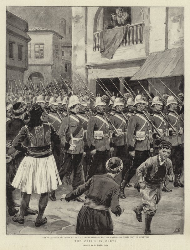 The Crisis in Crete by Frank Dadd