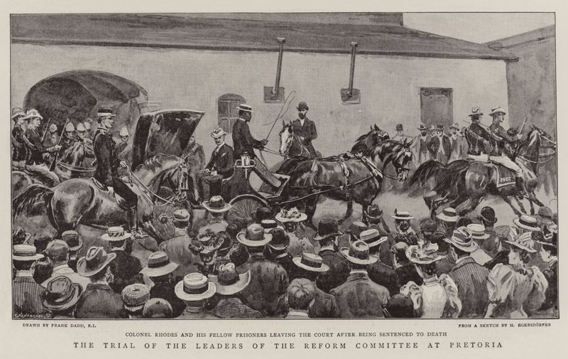 The Trial of the Leaders of the Reform Committee at Pretoria by Frank Dadd