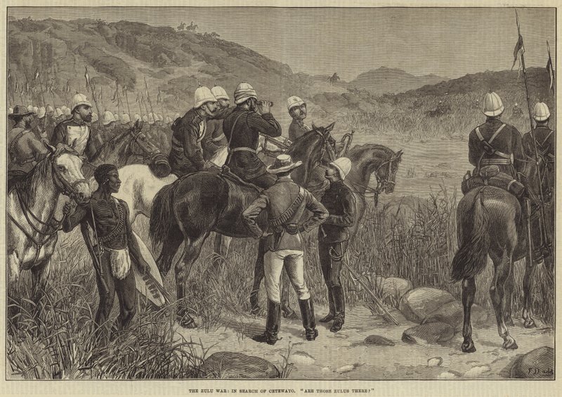 The Zulu War, in Search of Cetewayo, Are those Zulus there by Frank Dadd