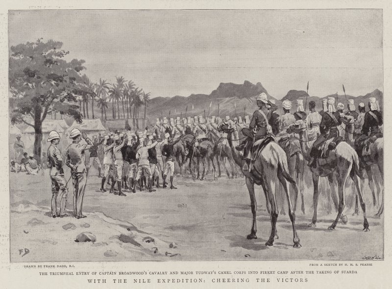 With the Nile Expedition, Cheering the Victors by Frank Dadd