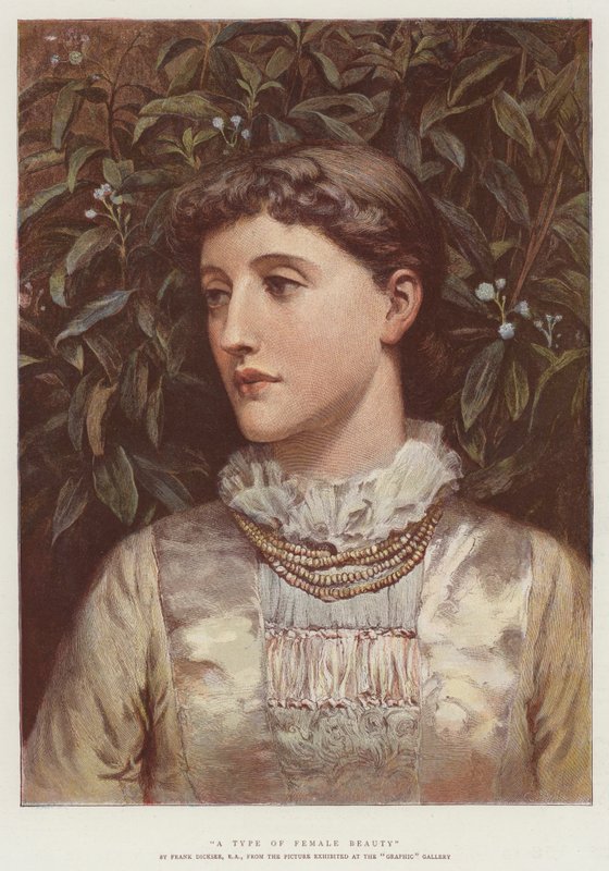 A Type of Female Beauty by Frank Dicksee