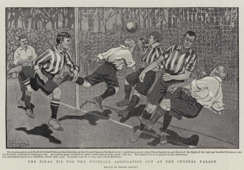 The Final Tie for the Football Association Cup at the Crystal Palace by Frank Gillett