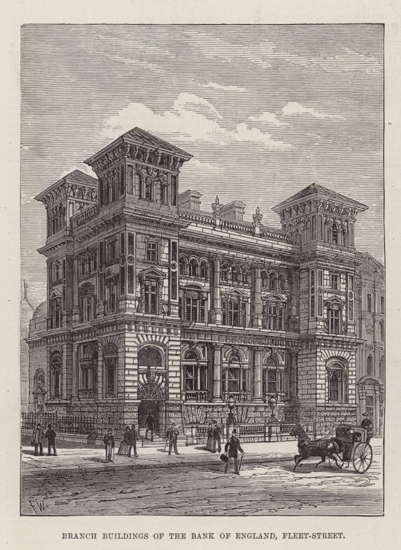 Branch Buildings of the Bank of England, Fleet-Street by Frank Watkins