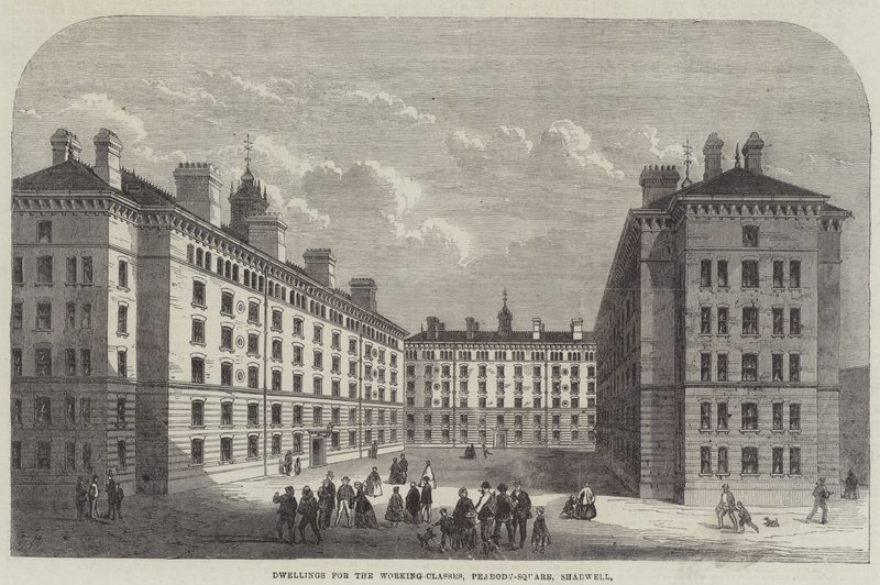 Dwellings for the Working-Classes, Peabody-Square, Shadwell by Frank Watkins
