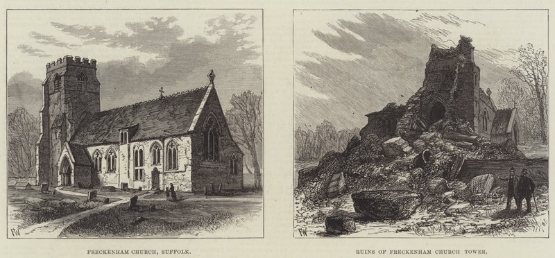 Fall of a Church Tower in Suffolk by Frank Watkins