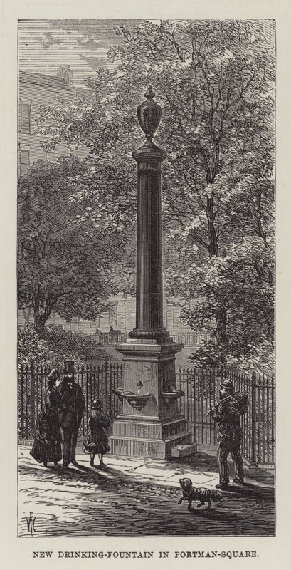New Drinking-Fountain in Portman-Square by Frank Watkins